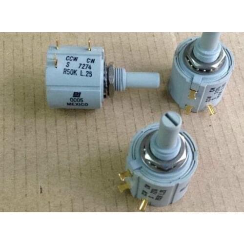 MEXICO BI multi-turn potentiometer CCW CW S 7274 R50K L.25 50K 10% 10 turn 7274R50KL.25 ORIGINAL switch