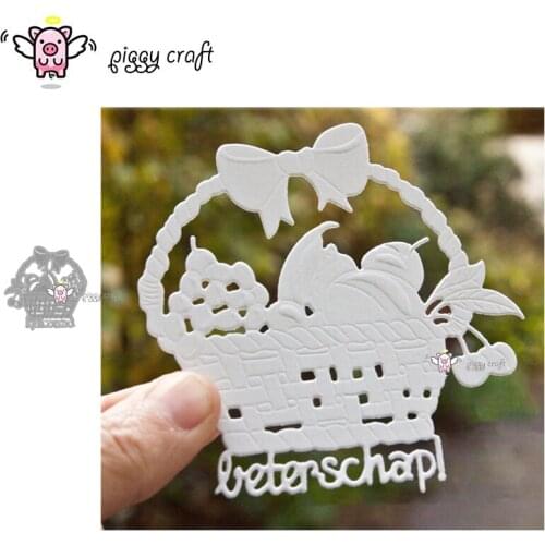Piggy Craft metal cutting dies cut die mold Fruit basket decoration Scrapbook paper craft knife mould blade punch stencils dies