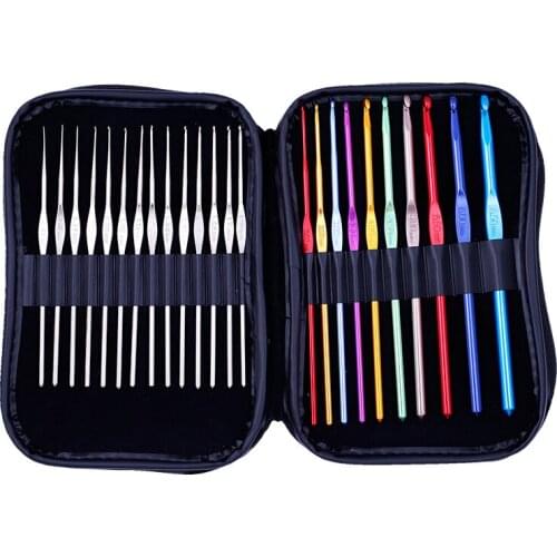 Nonvor Crochet Hook Set Multi Size Knitting Needles Kit Colourful Hook Set Aluminium Crochet Hooks Yarn Knitting Needles Set