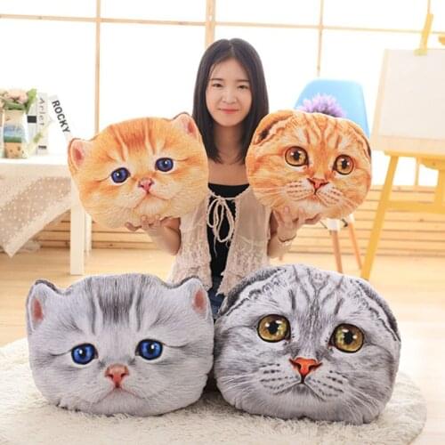 New Arrive 40-50CM 2 StylesCute Cat Plush Toys Expression Pillow Soft Cushion Stuffed Kids Doll Baby Birthday Gift
