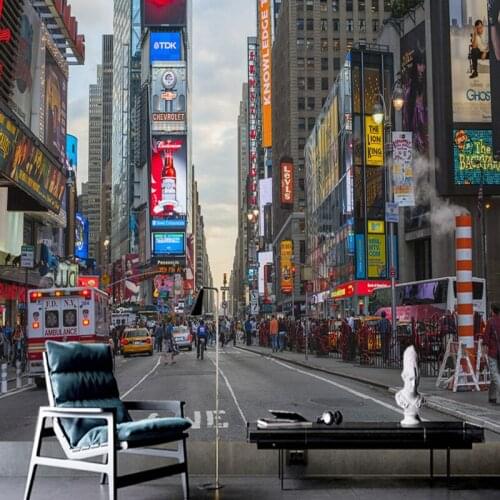 Wallpapers Youman Photo 3D Wall Murals European Architecture Mural Hong Kong Street Decoration Wallpaper for Living Room Decor