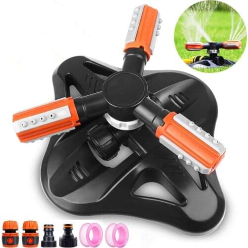Garden Sprinkler New Automatic Spraying Lawn Sprinkler Grass Water Sprinkler Automatic Orange 36 Angles 360 Degree Sprinkler