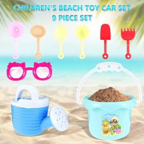 Beach Toys For Kids 9PCS Sand Toys Game Beach Children Sandbox Set Kit Summer Toys For Beach Play Sand Water Game Baby Toys
