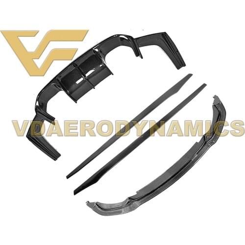 Suitable For 12-18 BMW F80 F82 M3 M4 VAD-VST Carbon Fiber Full Lip Body Kit Front Lip Rear Lip Diffuser Side Skirts