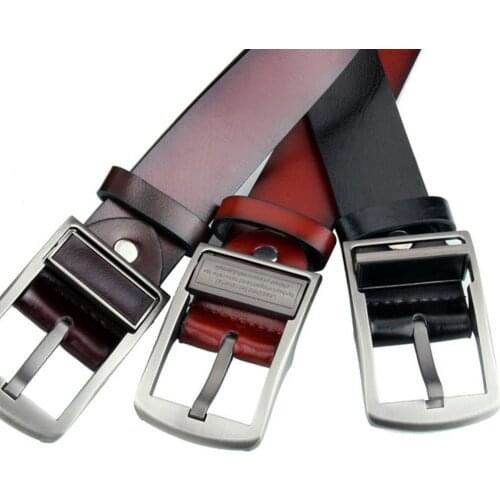 Fashion Male Man Faux Leather Belt Strap Alloy Pin Buckle Pants Waistband Gift