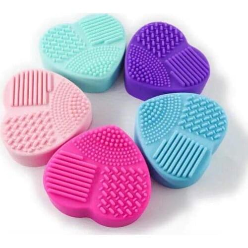 Silicone Makeup Brush Cleaner Make Up Washing Board Cosmetic Foundation Makeup Brush Cleaner Pad Scrubber Board Makeup Tools