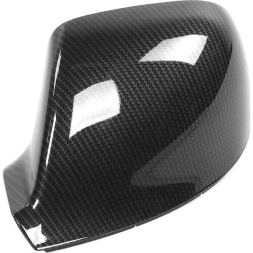 Carbon Fiber Style Rearview Mirror Cover Cap Housing Left Side Fit for Transporter T5 / T5.1 / T6 Car Exterior Parts