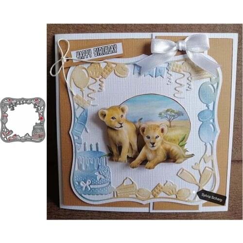 Birthday Cake Metal Cutting Dies for Scrapbooking Mold Cut Stencil Handmade Tools DIY Card Make Mould Model Craft Decoration New