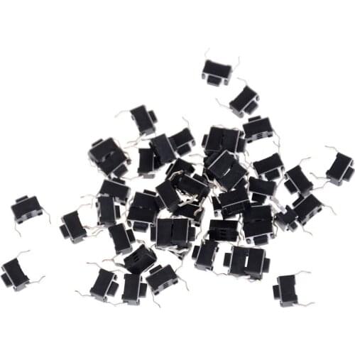30pcs 2 Pin DIP Light Touch 3*6*4.3 mm Keys Keyboard Panel PCB Momentary Tactile Tact Push Button Micro Switch Wholesale