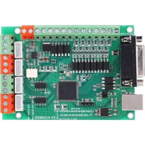 4-Axle Motion Control Card CNC 125Khz for Mach3 with USB 5.08 XH2.54 Interface Motion Controller