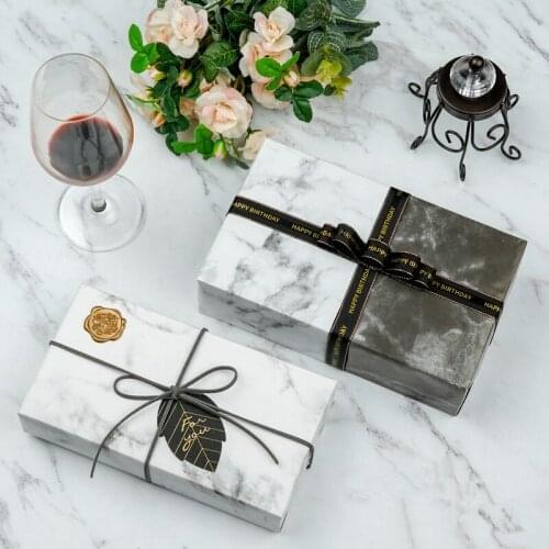 5pcs/lot Natural Marble Gift Wrapping Paper 50x70cm Business Wrapping Paper Handmade Birthday New Year Gift Box Packing Paper