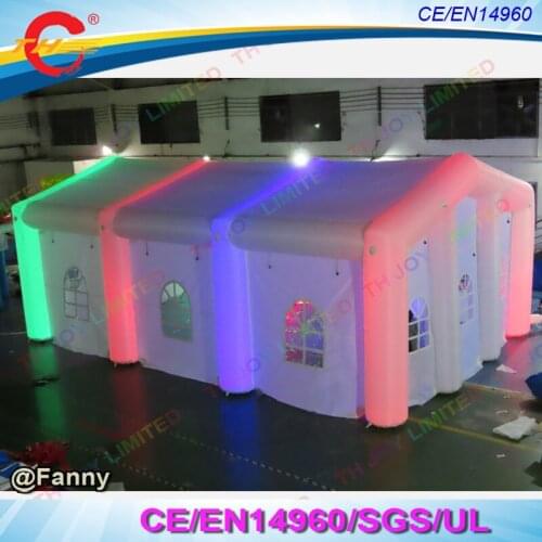 Free Door shipping! Giant Inflatable led lighting Wedding Party Tent, Inflatable WHITE Tent, Giant Inflatable marquee