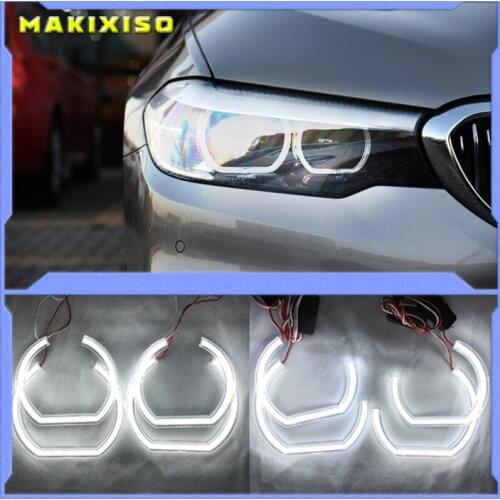 For BMW 7 Series E38 1995-2001 XENON headlight DTM M4 Style Ultra bright led Angel Eyes DRL halo rings Retrofit Accessories