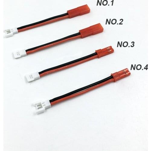 FATJAY RC 8pcs JST to 51005 2-pin male female connector adapter converter lead 5cm soft siliocne wire for RC hobby wiring