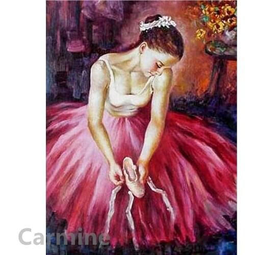 Ballerina DIY 5D Diamond Painting Rhinestone Picture Cross Stitch Embroidery Wall Stickers Full Round&Square Drill Home Decor