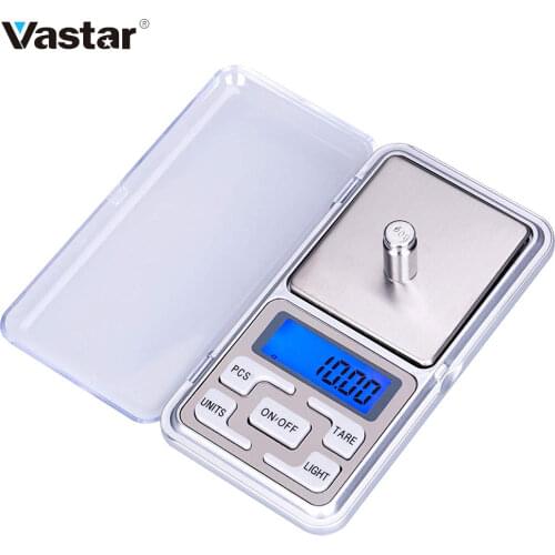 Vastar 200g/300g/500g x 0.01g /0.1g/Mini Electronic Scales Pocket Digital Scale for Gold Sterling Silver Jewelry Balance Gram