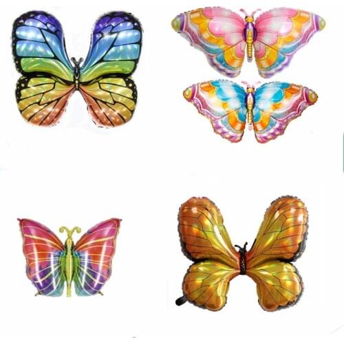 Laser Butterfly Aluminum Balloon Childrens Birthday Balloon - Aluminum foil cartoon toy balloon
