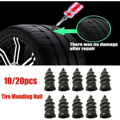 10pcs Vacuum Tyre Repair Nail For Motorcycle Tubeless Tyre Repair Rubber Nails Self-tire Repair Tire Film Nail