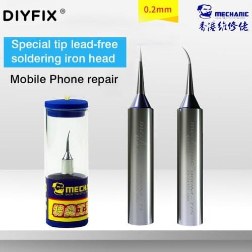 DIYFIX Soldering Iron Tips 900m-T-JI 900m-T-JIS Lead-free Solder Iron Head Tips 0.15mm BGA Welding Soldering Rework Tool Set