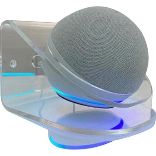 For Echo Dot 4 Generation Wall Mount Hanger Holder Speaker Shelf Stable Stand Space Saving Bracket Assistants