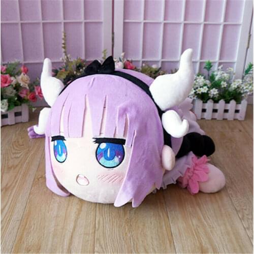 New Anime Miss Kobayashis Dragon Maid Kanna Cosplay Plush Stuffed Doll Soft Pillow Toy Gift