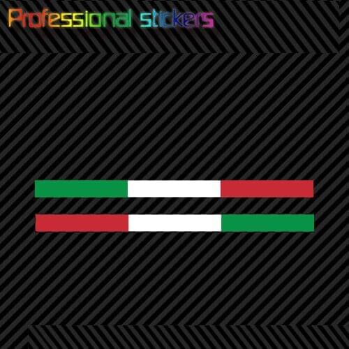 Personalized Customization Italian Bar Flag Body Stickers Door Stickers Waterproof High Quality PVC Car Stickers 52cm X 1.9cm