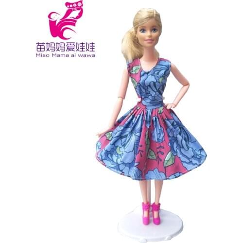 Dress outwear suit set for barbie doll mini skirt for 29cm doll