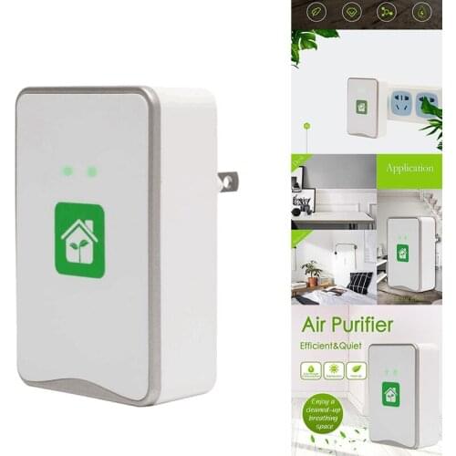 Pluggable Air Purifier Negative Ion Generator Filterless Ionizer Purifier Clean Allergens,Pollutants,Mold,Odors