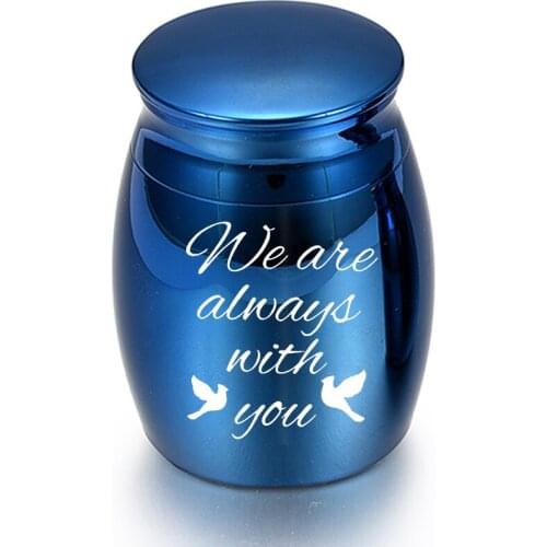 Aluminum Alloy Paw Angel Wings Cremation Urn Souvenir Memorial Mini Cremation Jar Funeral Urn (30*40mm)