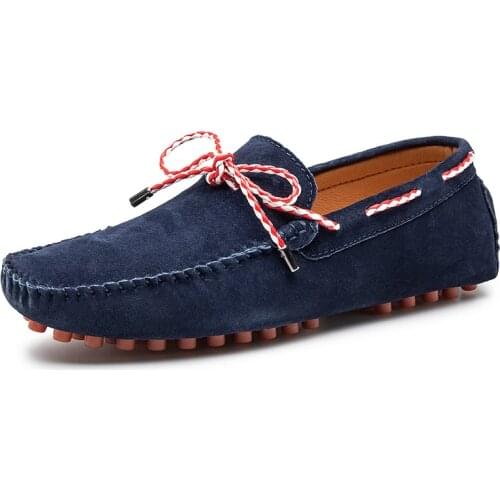 Casual Mens Shoes Fashion Men Loafers Shoes Tassel Moccasins Mens Slip on Suede Flats Man Big Size 38-47 Driving Male Loafers