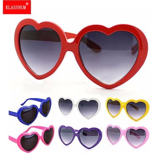 1PC Brand Designer Vintage Sunglass Fashion Love Heart Sunglasses Women cute sexy retro Cat Eye Vintage Sunglasses Hot Trendy