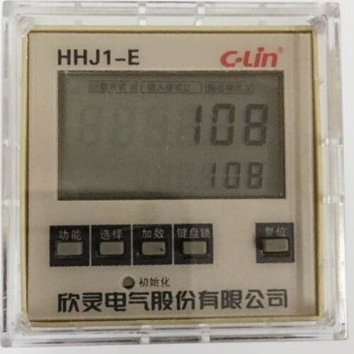Timer c-lin HHJ1-E LCD counter N, C, F, R multi-standard AC220V