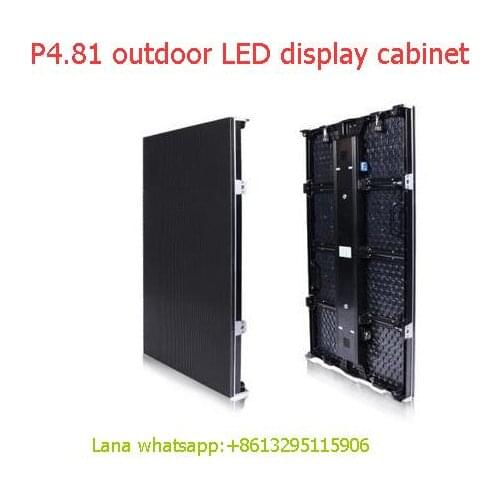 TEEHO P4.81 6pcs/lot outdoor 500*1000mm LED Display DieCast Cabinet panel led videowall rental advertising wedding hotel stadium