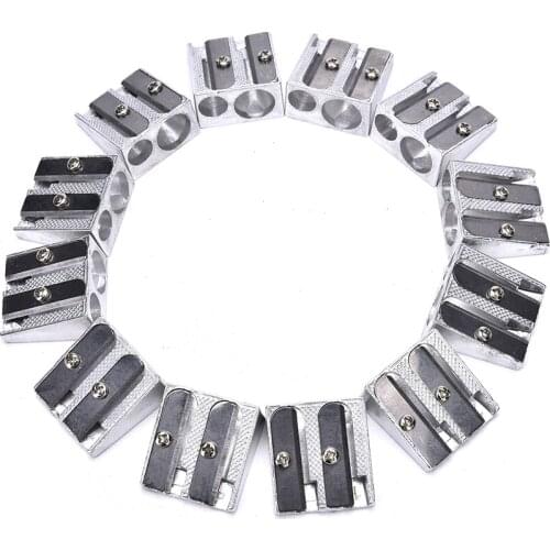 Pencil sharpener excellent students metal pencil sharpener Two Hole For Home School Office Supply High Quality 3PCS