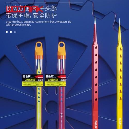 High precision self-contained hole Stitching step tweezers Anti slip hole design dissipate heat Fingerprint flying wire repair