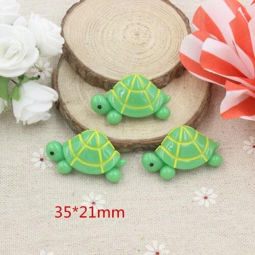 15pcs/lot kawaii resin tortoise mix colors Resin Cabochon Flatbacks Flat Back Hair Bow Center Crafts Making