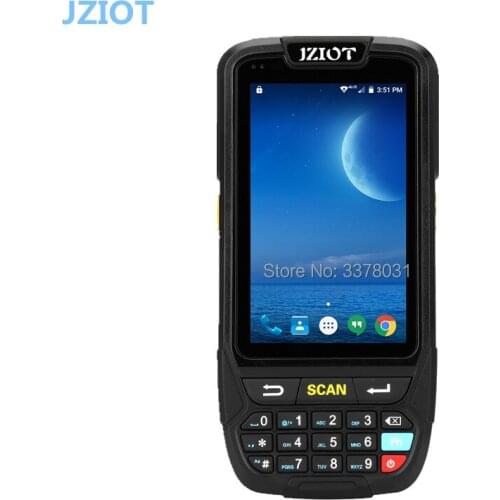 1D Scanner 2D Scanner Android PDA scanner JZIOT portable handheld terminal touch screen mobile barcode scanner with GPRS/GSM