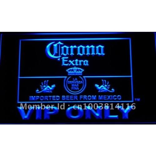 417 Corona Extra VIP Only Beer LED Neon Light Signs with On/Off Switch 20+ Colors 5 Sizes to choose
