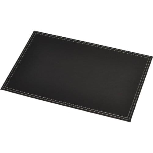 4x Faux Leather Placemats 300x200mm Brown Table Rectangular Coaster Restaurant