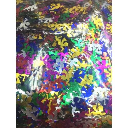 50g/lot Angel Sequins 9*18mm PVC Sequin Flat Paillette Sequins Decoration Halloween All Saints' Day Christmas Mix Colors