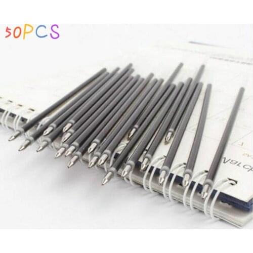 50pcs Batch Press Neutral Refill 0.7 Mm Ballpoint Pen Lead Blue Office School Stationery Accessories