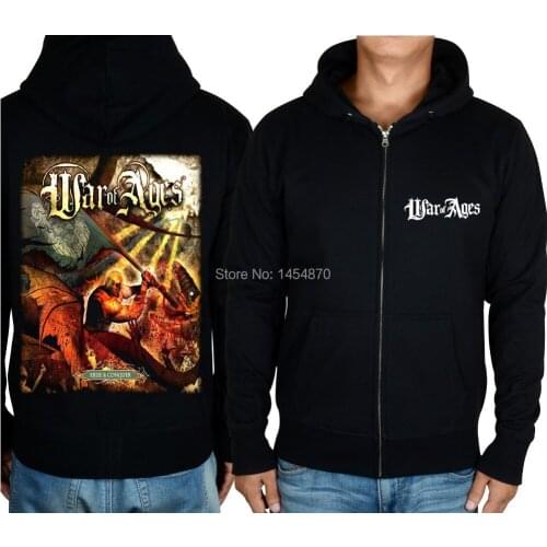6 kinds Brand Clothing Zipper Hoodies War Of Ages massacre Cotton Rock sweatshirt hardrock sweatshirt fleece tracksuit Harajuku