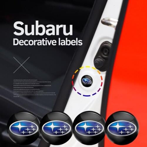 4Pcs PVC Car Door Hood Shock-Absorbing Gasket Sticker For Subaru Crosstrek Legacy Impreza WRX WAC STI XV ASC BRZ SVX Ascent Lion