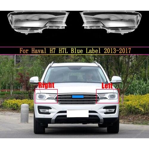 Auto Lamp Case For Haval H7 H7L Blue Label 2013 2014 2015 2016 2017 Glass Lens Shell Car Front Headlight Cover Light Caps