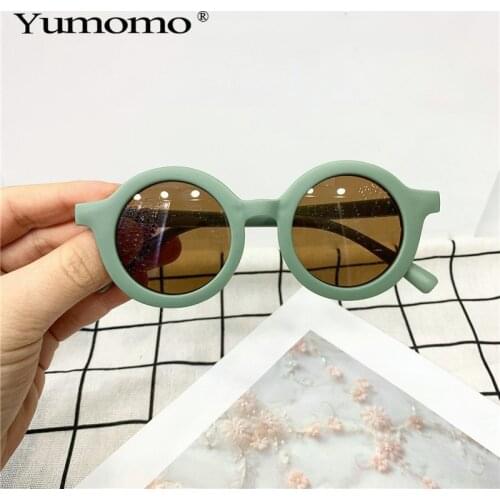 2021 Retro Children Sunglasses Full Frame Plastic Glasses Girls UV400 Lens Boys Sun Glasses Cute Steampunk Eyewear Shades