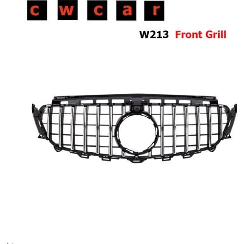 For W213 A MG GT Grille E43 E450 Front Grill for Mercedes Benz E Class E200 E300 E250 E320 E350 grille