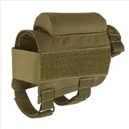 Canvas Tactical Rifle Cases Cheek Rest Riser Ammo Cartridges Hunting Carrier Pouch Round Cartridge Bag Shell Buttstock Ammo