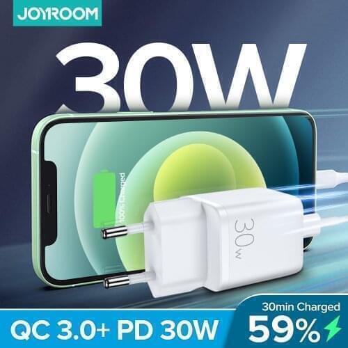 Joyroom 30W Quick Charge 3.0 USB Charging For iPhone Samsung Huawei Xiaomi 2 Port QC 3.0 Turbo Wall Charger US EU UK Plug Adapte