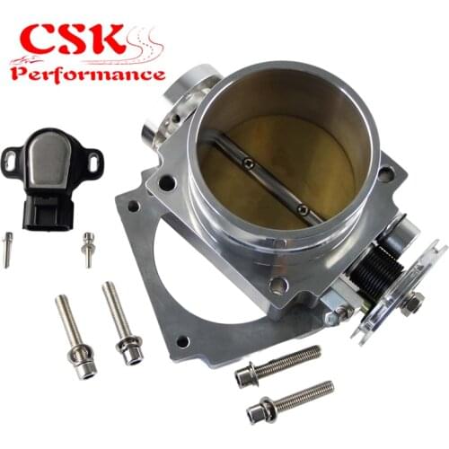 90mm Reverse Throttle Body With TPS Sensor Fit For Toyota Supra 1JZ / 2JZ Blue /Silver / Black