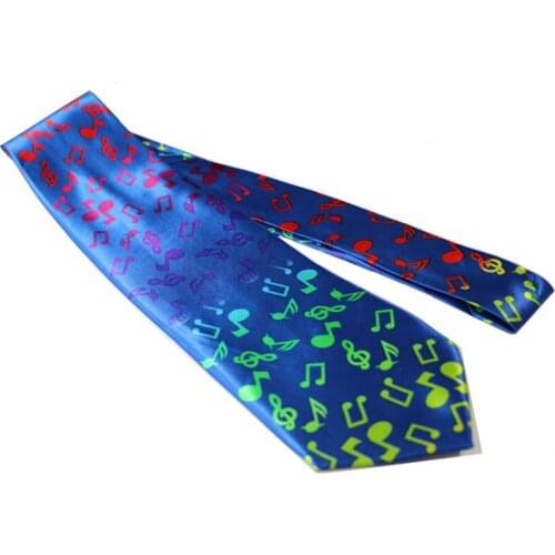 10 cm Width Men Formal Occasion Necktie Musical Party Necktie Musician Mens Music Ties Polyester Neck Tie Printed Tie